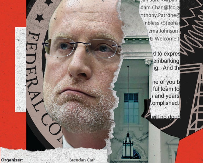 Revealed: FCC chair Brendan Carr’s close coordination with White House and rightwing media