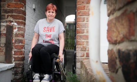 Wheelchair user Cath Scarlett at her home in Driffield.