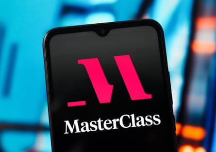 In this photo illustration, the MasterClass (Master Class)CANADA – 2026/02/01: In this photo illustration, the MasterClass (Master Class) logo is seen displayed on a smartphone screen. (Photo Illustration by Thomas Fuller/SOPA Images/LightRocket via Getty Images)