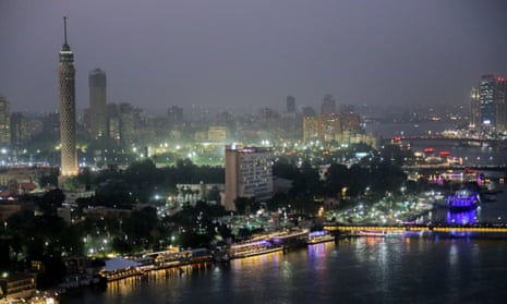 A general view of the Nile River as it flows through the Egyptian capital on November 11, 2022 in Cairo.