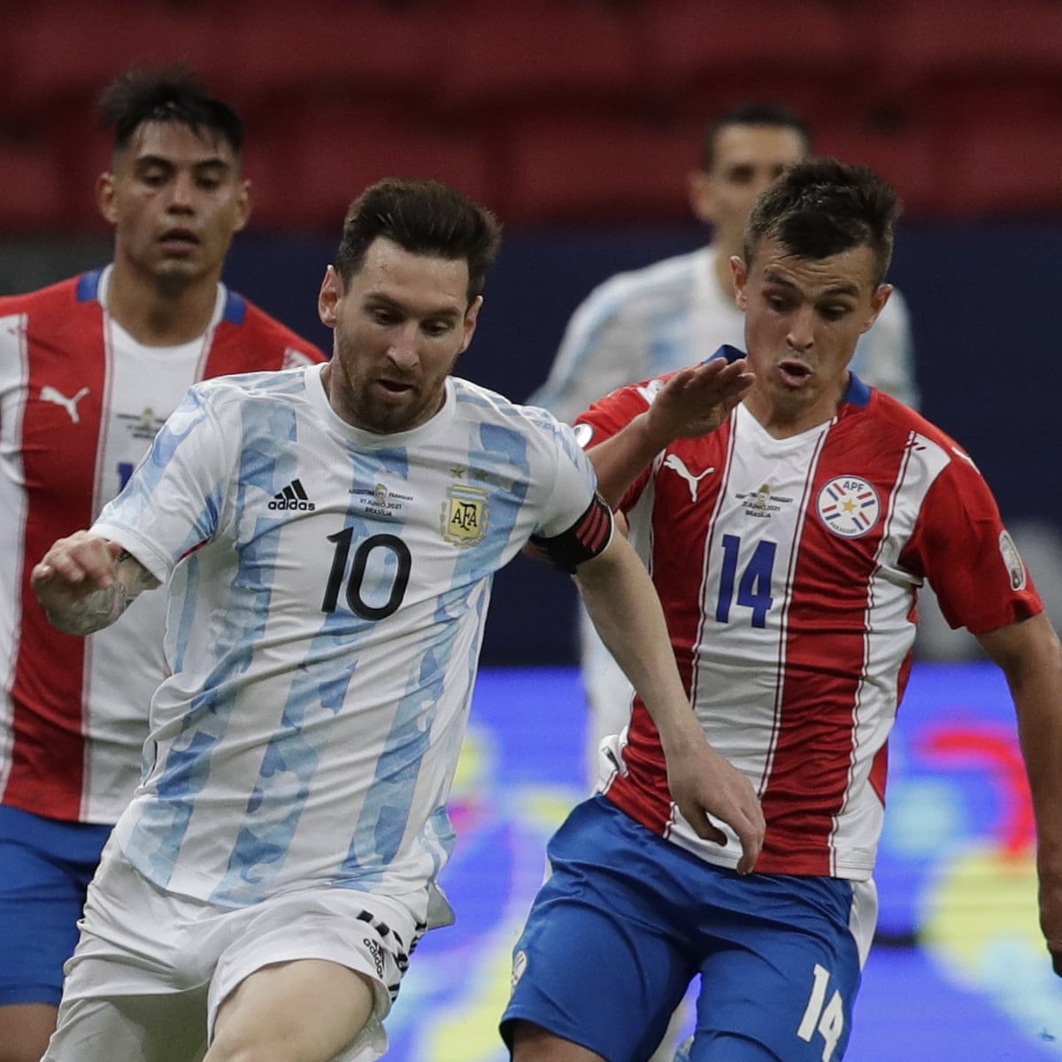 Argentina See Off Paraguay As Uruguay Earn Copa America Draw With Chile Copa America The Guardian