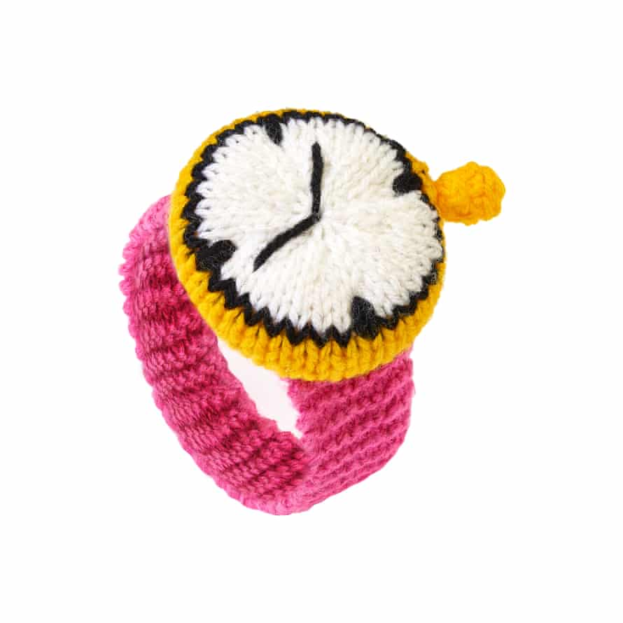 An early knitted watch design by Tatty Devine.
