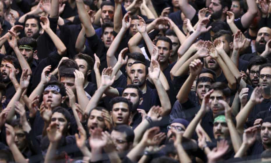 Iranian Shia Muslims take part in a mourning ceremony during the Muslim month of Muharram.