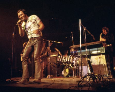 David Clayton-Thomas performing with Blood, Sweat & Tears at the Royal Albert Hall, London, in 1970.
