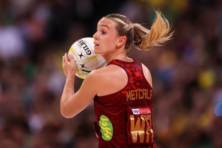 Nat Metcalf in action for England in Australia in 2022