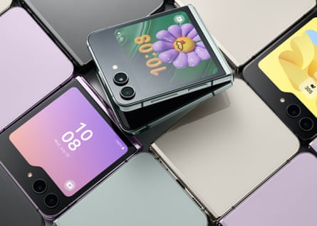 Samsung Galaxy Z Flip 5 and Z Fold 5: upgraded folding phones launched |  Samsung | The Guardian