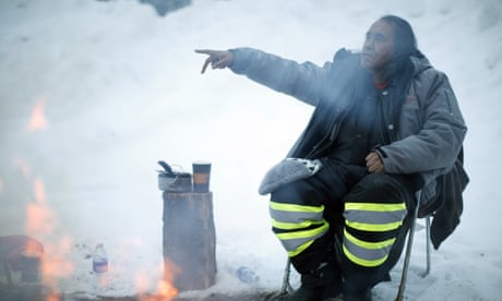Protesters camped out for days amid bitter cold and deep snow, manning a checkpoint to prevent construction vehicles from entering the territory of the Wet’suwet’en nation.