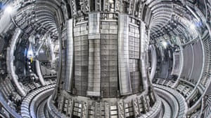 Inside the tokamak at Culham, Oxfordshire.