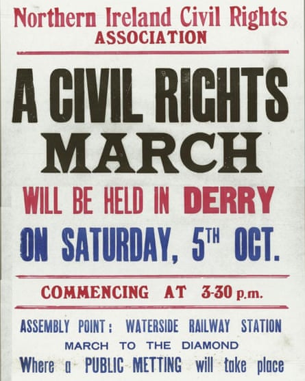 A poster announcing the Derry march that ended in disaster.
