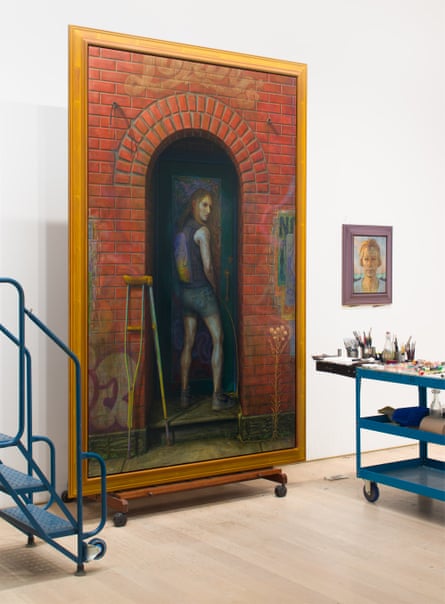 Staying out of the way … Steven Shearer’s studio, taken by the artist.