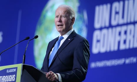 President Joe Biden speaks at the Cop26 UN Climate Summit