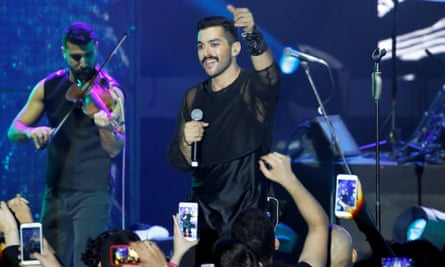 Hamed Sinno, lead singer of Mashrou’ Leila.