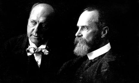 William James, right, with his brother Henry James.