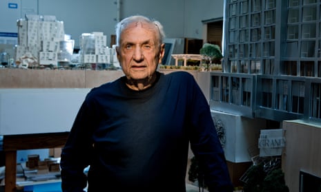Frank Gehry photographed at his Los Angeles offices.