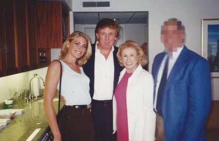 Dorris with Donald Trump at the US Open in 1997
