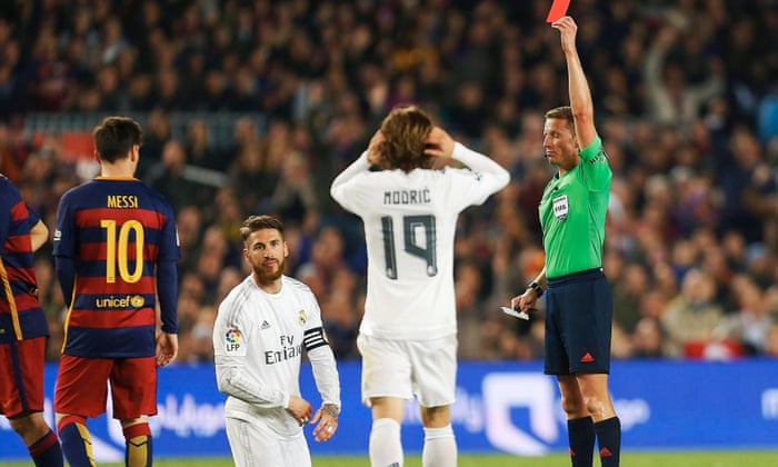 Sergio Ramos and his 26 Real Madrid red cards: retrospective | Real Madrid | Guardian