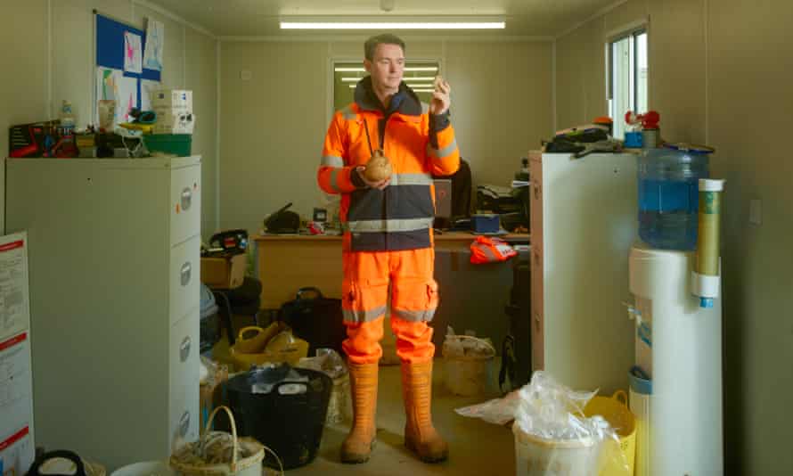 James West in safety gear.