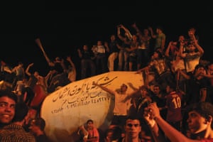 Gaza City residents celebrate Mohammed Assaf winning Arab Idol
