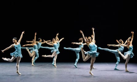 A scene from Blake Works I by William Forsythe for English National Ballet at Sadler’s Wells.