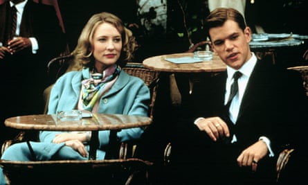 With Matt Damon in The Talented Mr Ripley, 1999.