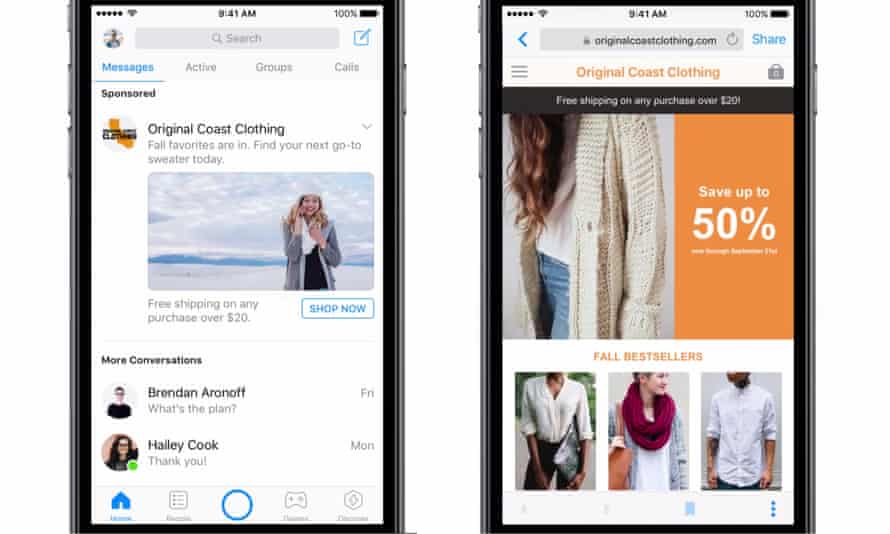 Your Facebook Messenger App Is About To Be Filled With Ads Facebook The Guardian Your Facebook Messenger App Is About To Be Filled With Ads Facebook The Guardian