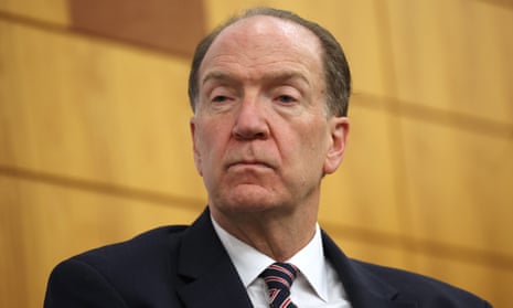 The World Bank president, David Malpass, at the Stanford Institute for Economic Policy Research