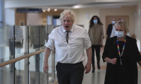 Boris Johnson with Marion Dickson
