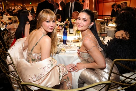 Jennifer Lawrence and Kylie Jenner attend the 83rd Annual Golden Globe Awards