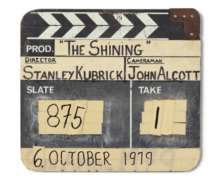 A clapperboard for The Shining