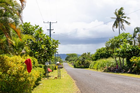 In December 2019, red flags hung outside homes in Apia, Samoa, indicating lack of vaccination for measles