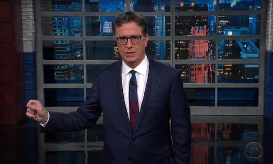 Stephen Colbert: ‘That is a bombshell revelation – a bombshell about a bombshell that could bring about the revelation.’