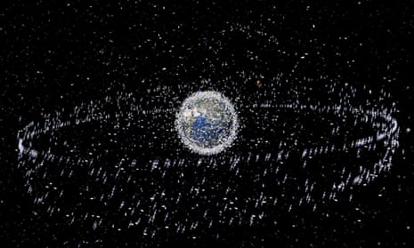 An artist’s impression from 2008 of the space debris in orbit around Earth.