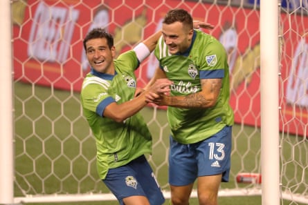 Jordan Morris and Nicolas Lodeiro