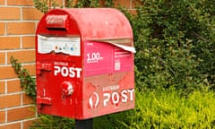An old Australia Post letterbox