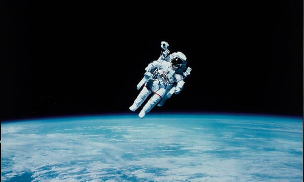 Bruce McCandless II performing the first untethered spacewalk 1984, Swann Galleries to sell set of NASA photos, including first Moon landing images