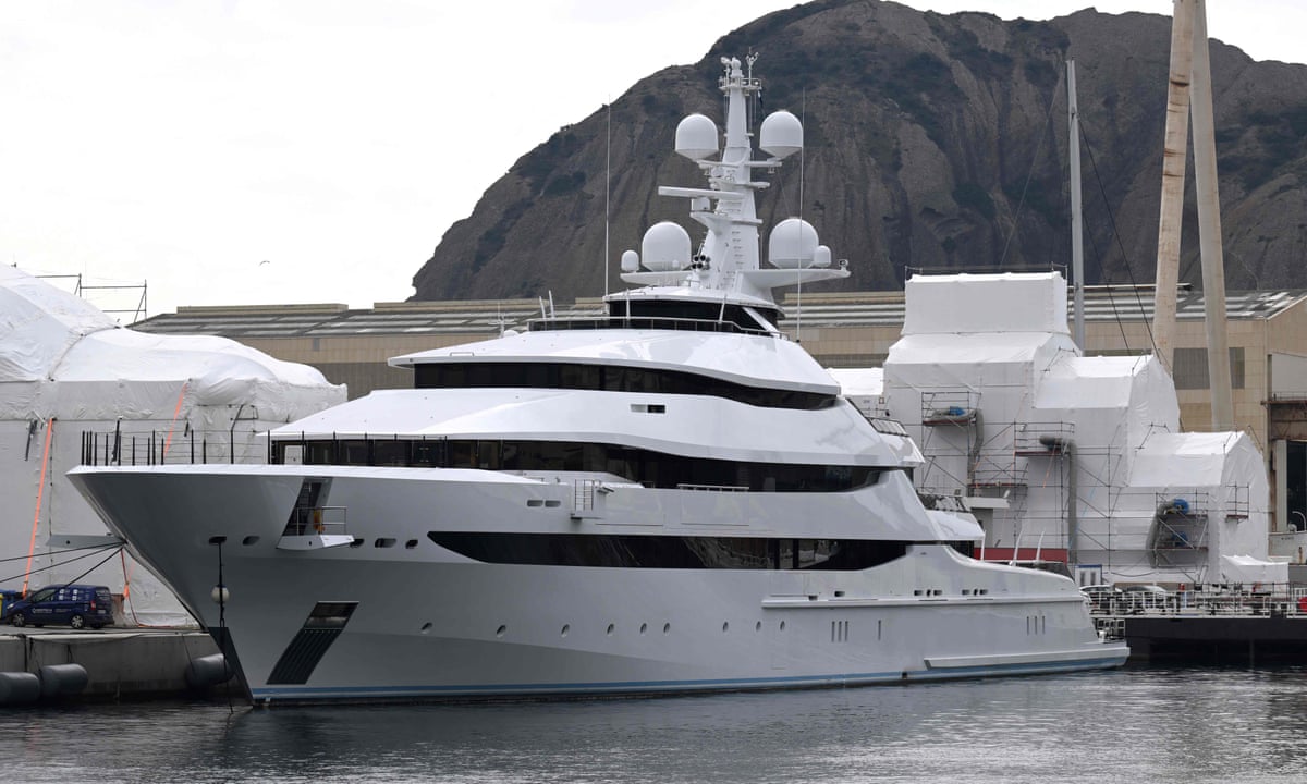 France seizes yacht linked to Russian oligarch at Mediterranean port | Russia | The Guardian