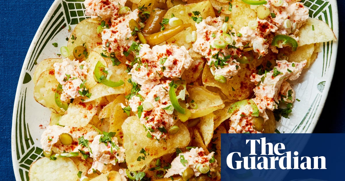 Georgina Hayden's quick and easy recipe for pimento cheese and pickle loaded crisps | Quick and easy