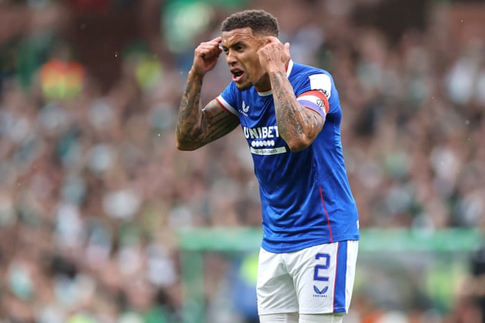 James Tavernier looks troubled.