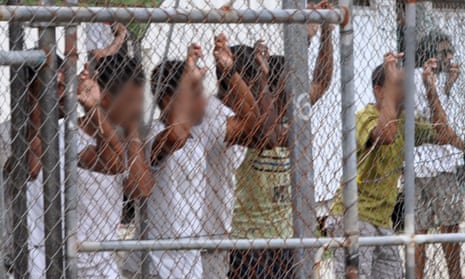 Asylum seekers in the Manus Island detention centre in 2014