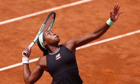 American tennis player Coco Gauff during the Italian open of tennis News  Photo - Getty Images