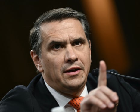 Todd Blanche testifies during a Senate Judiciary Committee hearing on his nomination last month