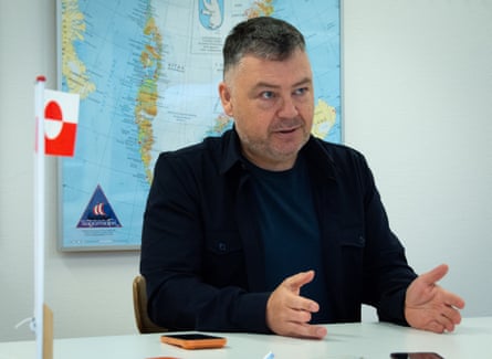 The leader of the opposition party Naleraq, Pele Broberg