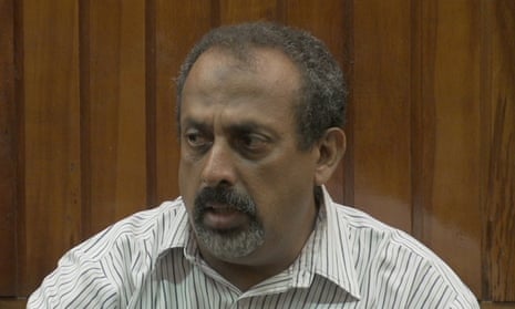 Feisal Mohamed Ali in court in Mombasa, Kenya, during his trial for ivory trafficking.