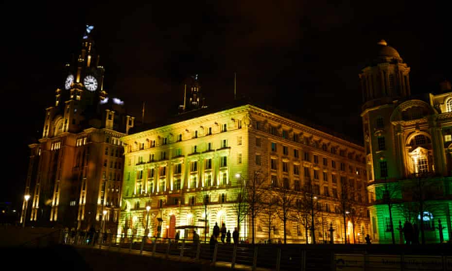 The Cunard building, on the Liverpool waterfront