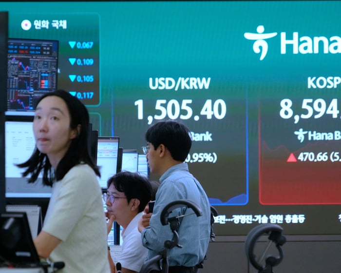 Oil price falls to three-month low and markets rally after US-Iran peace deal – business live