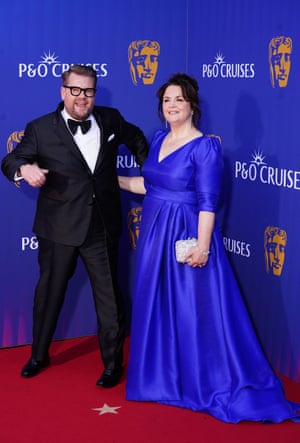 James Corden and Ruth Jones