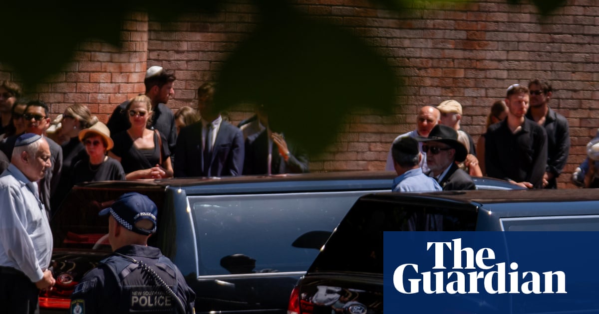 ‘You felt their presence’: Boris and Sofia Gurman, couple who attempted to stop Bondi shooters, farewelled at emotional funeral