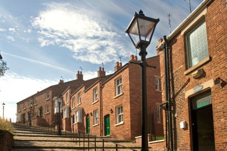 The terraced housing in Crowther Street, Stockport, was painted by LS Lowry.