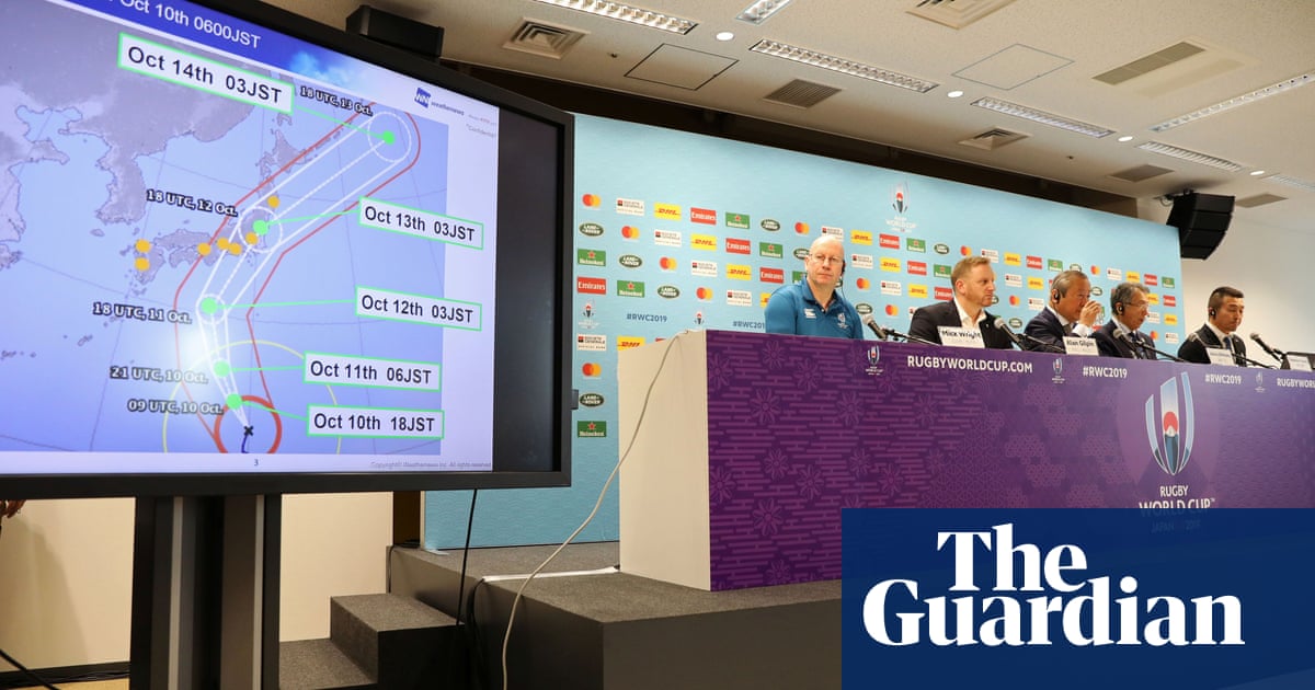 Rugby World Cup: England v France off and Japan v Scotland under threat from Typhoon Hagibis