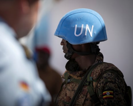 A UN peacekeeper.